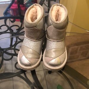 Silver glitter toddler uggs